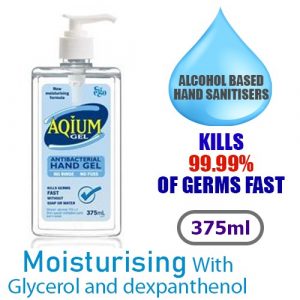 Aqium Antibacterial Hand Sanitizer 375ml