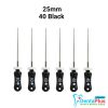 H Files - 6pcs/pkt - 25-mm - 40-black