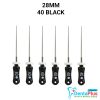 H Files - 6pcs/pkt - 28-mm - 40-black