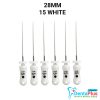 H Files - 6pcs/pkt - 28-mm - 15-white