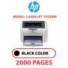 HP LaserJet 1022nw -  BLACK TONER