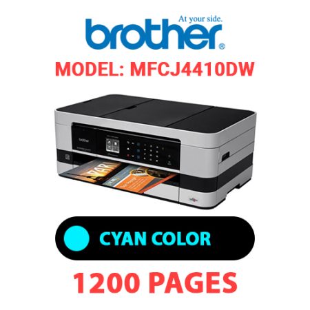 BROTHER DCPJ4410DW PRINTER - CYAN INK