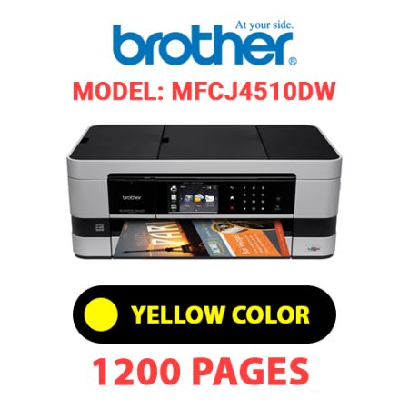 BROTHER MFCJ4510DW PRINTER - YELLOW INK
