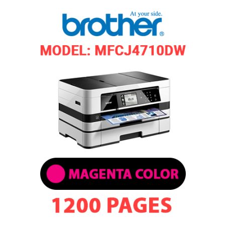 BROTHER MFCJ4710DW PRINTER - MAGENTA INK