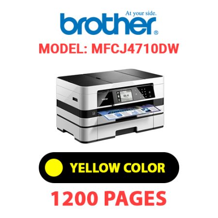 BROTHER MFCJ4710DW PRINTER - YELLOW INK