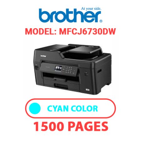 BROTHER MFCJ6730DW PRINTER - CYAN INK