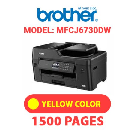 BROTHER MFCJ6730DW PRINTER - YELLOW INK