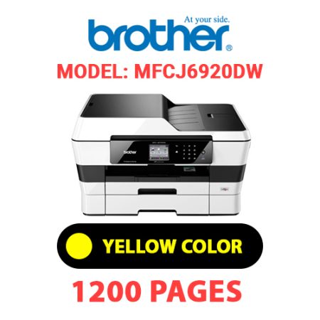 BROTHER MFCJ6920DW PRINTER - YELLOW INK