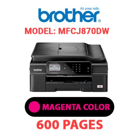 BROTHER MFCJ870DW PRINTER - MAGENTA INK