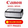 CANON MP640 PRINTER - YELLOW INK