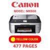 CANON MX860 PRINTER - YELLOW INK