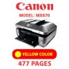 CANON MX870 PRINTER - YELLOW INK