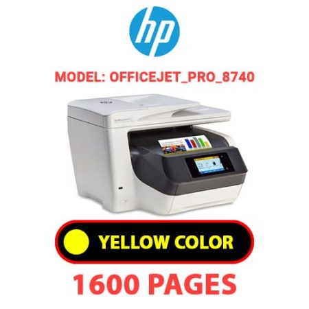HP OfficeJet_Pro_8740 - YELLOW INK
