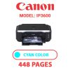 CANON iP3600 PRINTER - CYAN INK