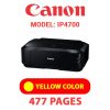 CANON iP4700 PRINTER - YELLOW INK