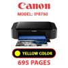 CANON iP8760 PRINTER - YELLOW INK