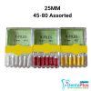K Files - 6pcs/pkt - 25-mm - 45-80-assorted