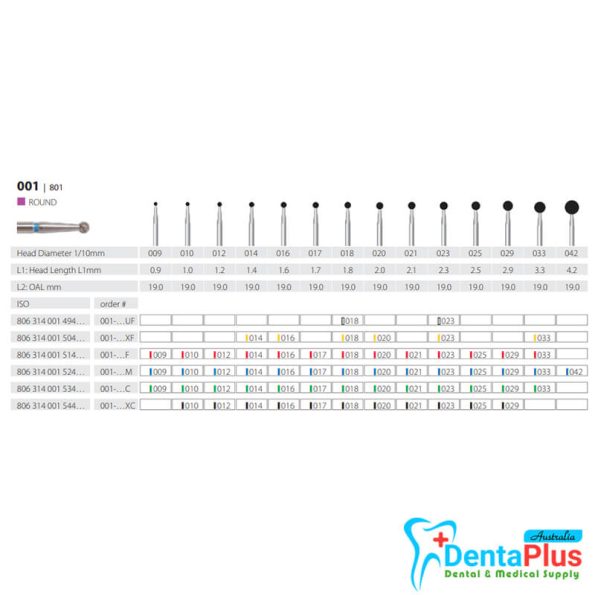 Diamond Burs Round ISO