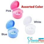 Denture Bath Case with Strainer Assorted Colours