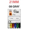K Files - Thomas 6pcs/pkt - 21-mm - 08-gray