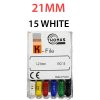 K Files - Thomas 6pcs/pkt - 21-mm - 15-white