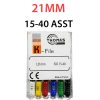 K Files - Thomas 6pcs/pkt - 21-mm - 15-40-assorted