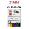 K Files - Thomas 6pcs/pkt - 21-mm - 20-yellow