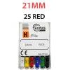 K Files - Thomas 6pcs/pkt - 21-mm - 25-red