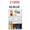 K Files - Thomas 6pcs/pkt - 21-mm - 60-blue