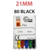 K Files - Thomas 6pcs/pkt - 21-mm - 80-black