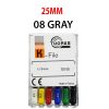 K Files - Thomas 6pcs/pkt - 25-mm - 08-gray