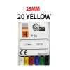 K Files - Thomas 6pcs/pkt - 25-mm - 20-yellow