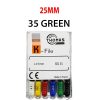 K Files - Thomas 6pcs/pkt - 25-mm - 35-green