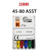 K Files - Thomas 6pcs/pkt - 25-mm - 45-80-assorted