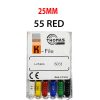 K Files - Thomas 6pcs/pkt - 25-mm - 55-red