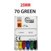 K Files - Thomas 6pcs/pkt - 25-mm - 70-green