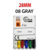 K Files - Thomas 6pcs/pkt - 28-mm - 08-gray