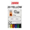 K Files - Thomas 6pcs/pkt - 28-mm - 20-yellow
