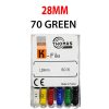 K Files - Thomas 6pcs/pkt - 28-mm - 70-green