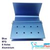 Bur Holder 8 Holes - 8 FG - Aluminium #Each - blue