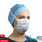 Medicom-Tie-on-Mask-Latex-free-Sofskin-Anti-Fog-Blue-Level-3