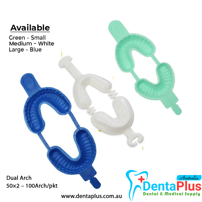 Disposable Fluoride Trays - Dual Arch (50x2 - 100Arch/pkt)