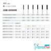 Diamond Burs Flat End Cylinder ISO: 111-837 MDT #10Pcs/Box