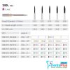 Diamond Burs Flame ISO: 250-863 MDT #10Pcs/Box