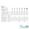 Diamond Burs Round With Collar ISO: 002-802 MDT #10pcs/pkt