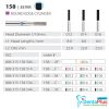 Diamond Burs Round Edge Cylinder ISO: 158-837 MDT #10Pcs/Box
