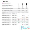 Diamond Burs Pointed Cone ISO: 164-852 MDT #10Pcs/Box