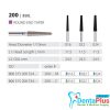 Diamond Burs Round End Taper ISO: 200-850 MDT #10Pcs/Box
