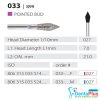 Diamond Burs Pointed Bud ISO: 033-899 MDT #10pcs/pkt