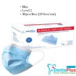 Mediflex Face Mask Blue Earloop Level 2